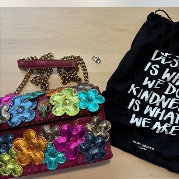 Kurt Geiger Multicolor Floral Kensington Crossbody Bag - Picture 2 of 5